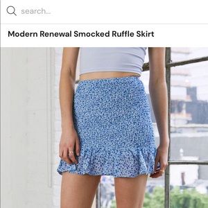 MODERN RENEWAL
Smocked Ruffle Skirt
Size: MED SIZE